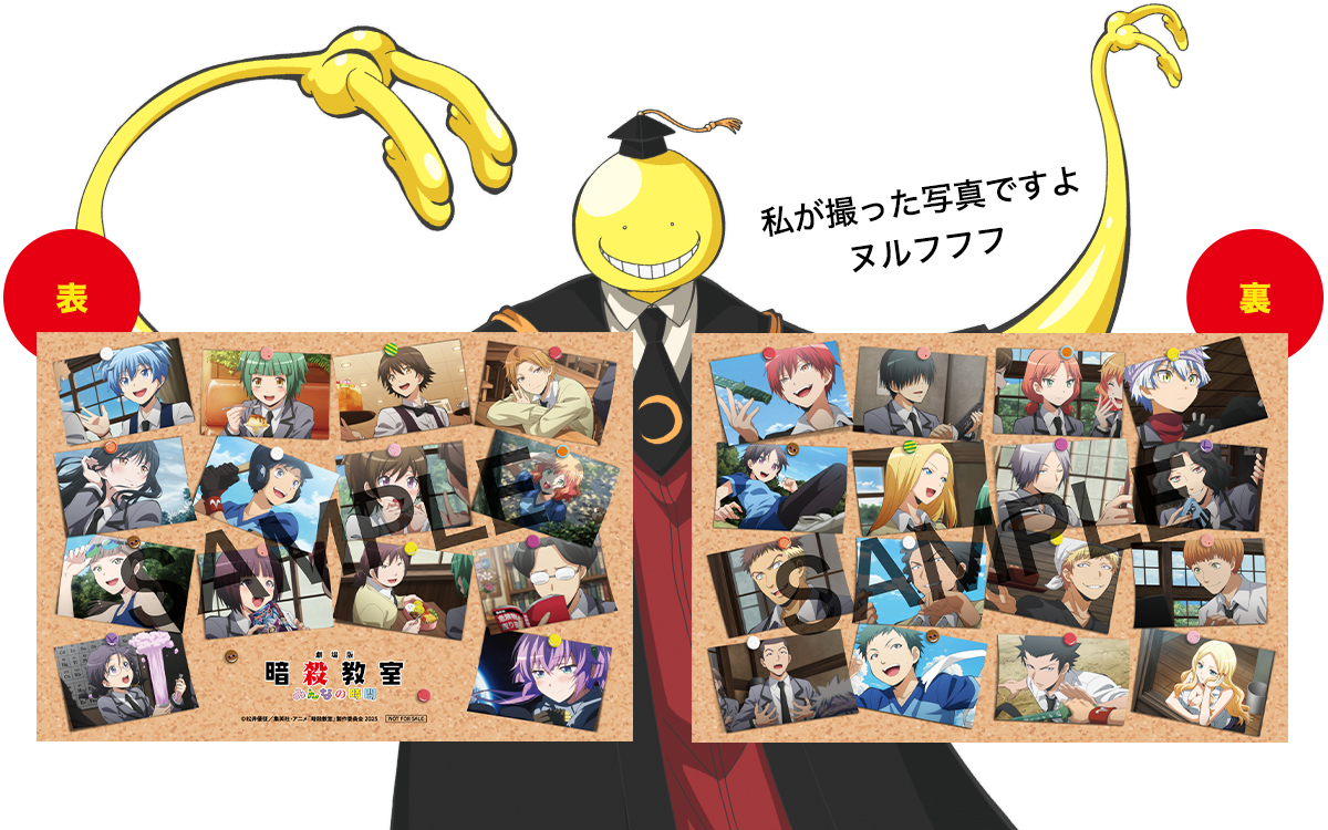 これからも“みんな”を忘れない！アルバム風両面イラストカード